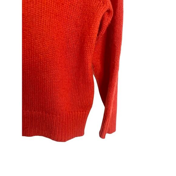 Wooden Ships Paola Buendia Orange Salmon Pullover Sweater Wool Mohair XS/S - Picture 3 of 9